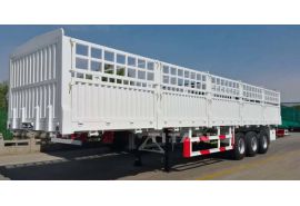 Customized 3 Axle Fence Trailer with Stake has finished