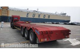 80T lowbed semi trailer will be send to Namibia