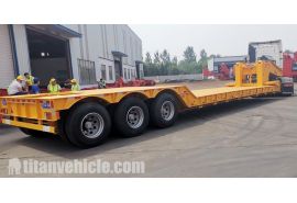 3 Axle 80 Ton Detachable Gooseneck Trailer will be sent to Cayman Islands