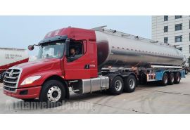 Tri Axle 45000 Liters Aluminum Tanker Trailer will shiped to Zimbabwe