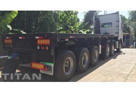 3 Axle 20Ft Flatbed Truck Trailer Philippines Customer Feedback