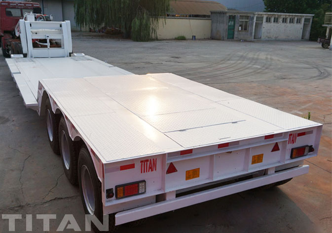 80 Ton Detachable Gooseneck Lowbed Trailer for Sale by TITAN VEHICLE