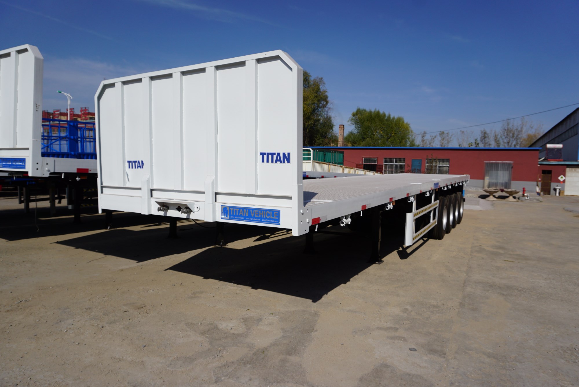 4 Axles Flat Bed Trailer