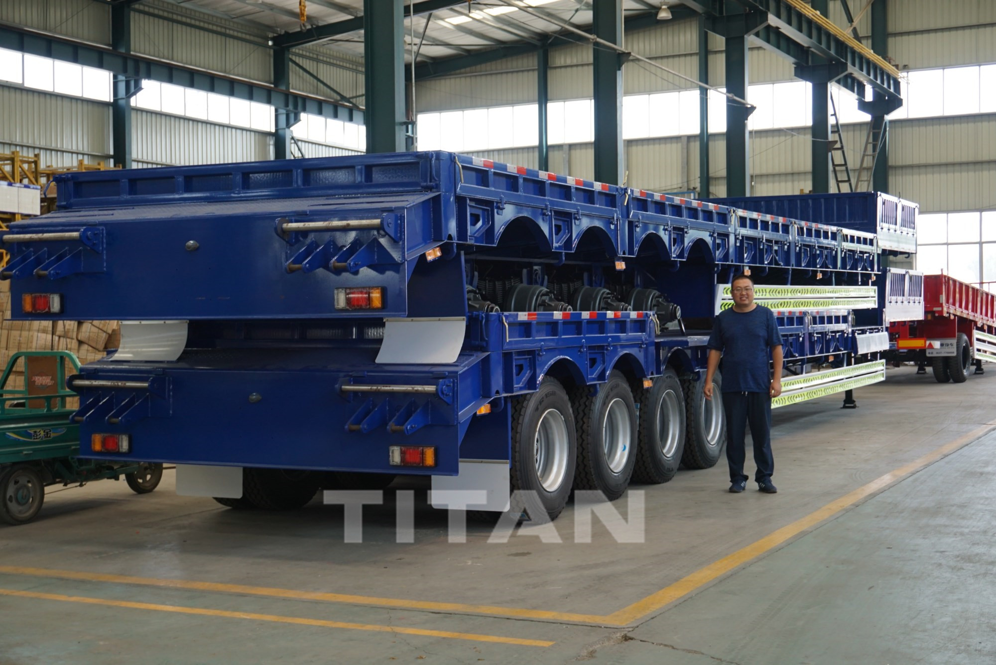 heavy duty semi low bed trailer for sale