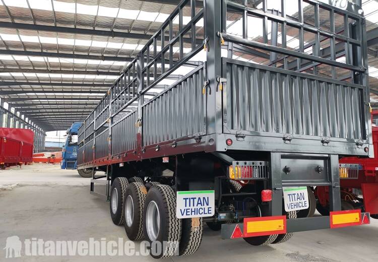 3 Axle 60T Fence Semi Trailer For Sale In Uganda