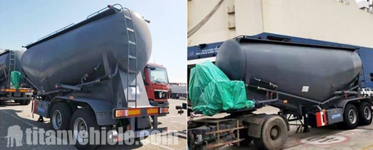 2 Axle 40 Ton Bulk Cement Tanker Trailer Price