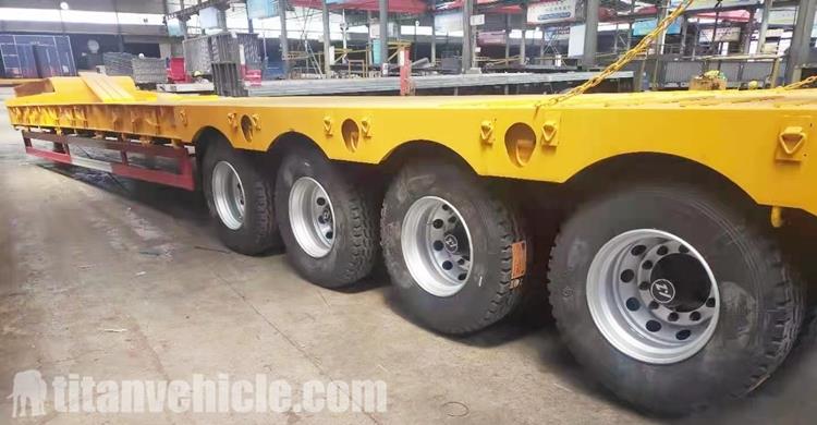 4 Axle 80 Ton Lowbed Trailer for Sale Price