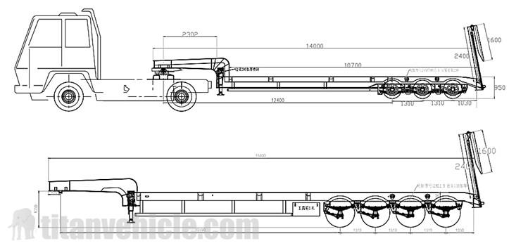 3/4 Axle Low Loader Trailer for Sale in Zimbabwe