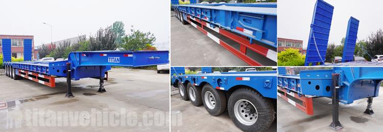 Details of 4 Axle Low Loader Truck Trailer Manufacturer