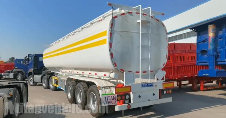 Tri Axle Fuel Tanker Trailer with 3 Compartments