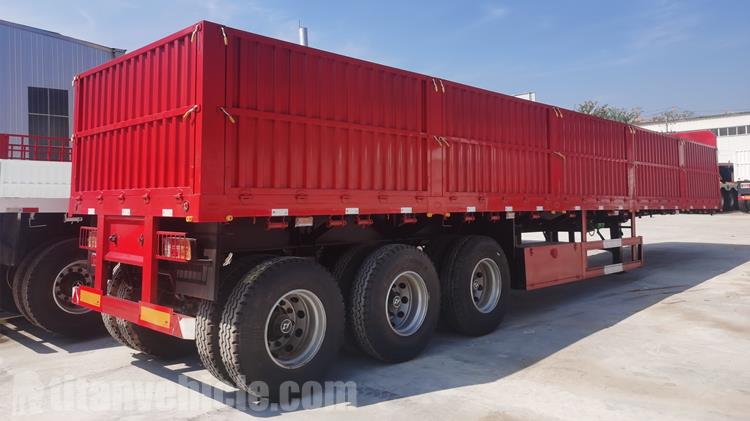 Tri Axle Trailer with Drop Side for Sale Price