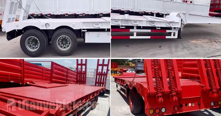 2 Axle 40 Ton Drop Deck Trailer for Sale In Uganda