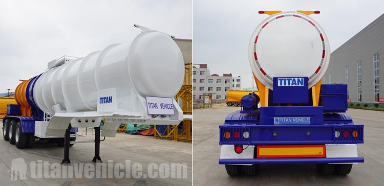 19m3 Tri Axle Sulphuric Acid Tanker Semi Trailer for Sale In Nigeria