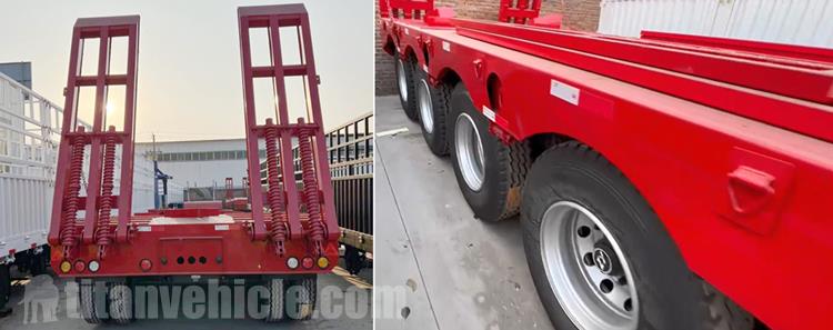 3 Axle 4 Axle 80T Excavator Trailer for Sale In Ethiopia