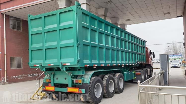 Tri Axle 40 Ton Tipper Trailer for Sale In Tanzania Dar es salaam