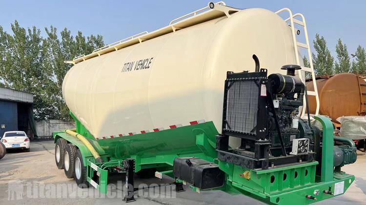 Tri Axle 40CBM Pneumatic Dry Bulk Trailer for Sale in Philippine Manila