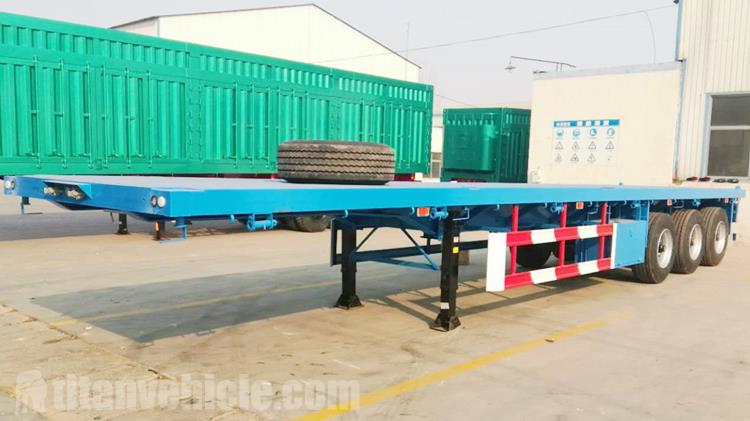 Tri Axle 40 ft Flatbed Trailer for Sale In Guinea Conakry