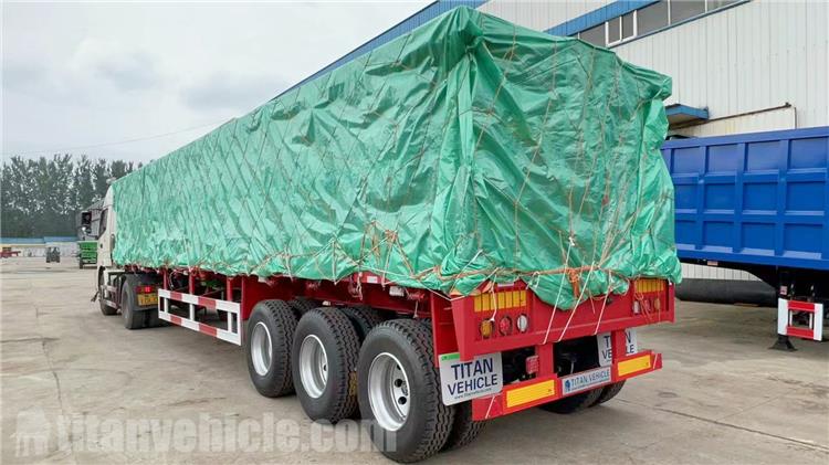 Tri Axle Flatbed Trailer for Sale In Ghana