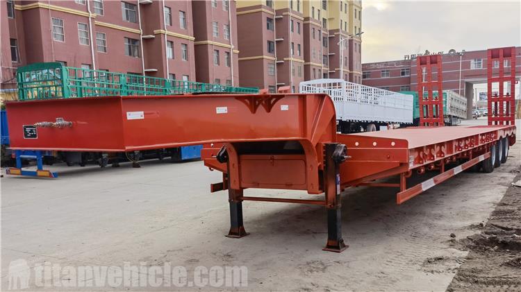 60 Ton Low Bed Truck Trailer is exported to Togo