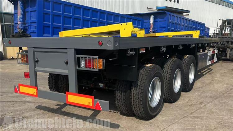 12.5m Tri Axle Trailer with Front Wall for Sale In Ghana