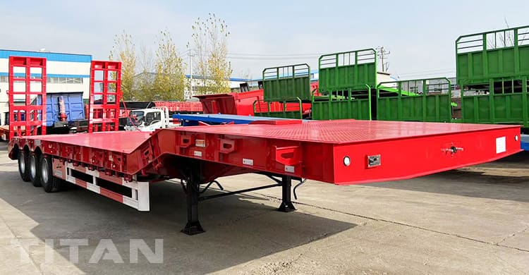 3 Axle 40 Feet Hydraulic Low Bed Trailer for Sale in Burundi