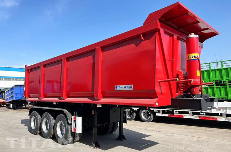 50 Ton Tri Axle Semi Tipper Trailer will be sent to Tanzania Dar Es Salaam