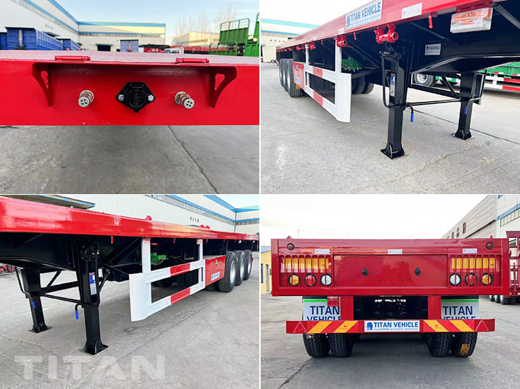 40Ft Triple Axle Flatbed Trailers for Sale in Congo