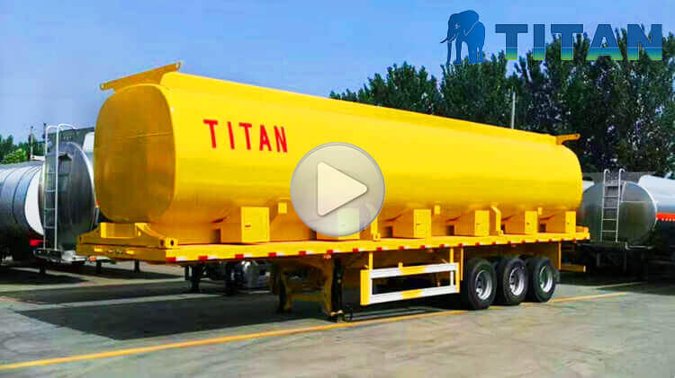 3 Axle 45000L Fuel Tanker Trailer for Sale in Tanzania