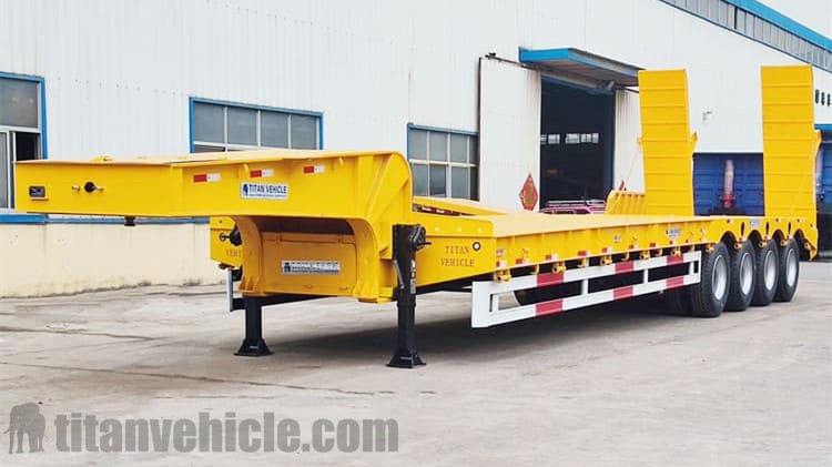 4 Axle 100 Tons Low Bed Semi Trailer for sale in Benin