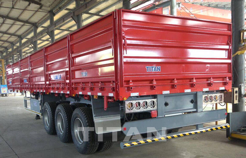 Grain Trailer with Drop Side